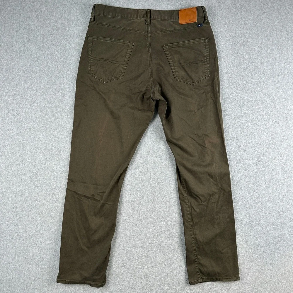 Lucky Brand Pants Mens 34x32 Brown 410 Athletic Fit Casual Chino Cotton Preppy - Picture 2 of 14